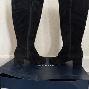 Cole Haan Women's Black Suede Denise Boot